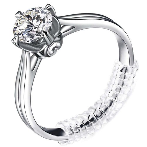 Ring Size Adjuster with Silver Polishing Cloth,Set of 4 (2mm/3mm)