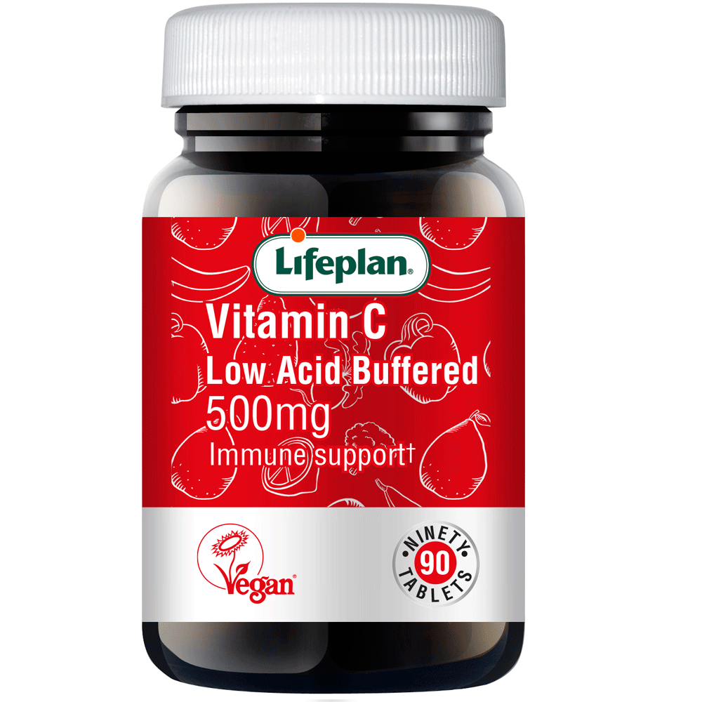 Lifeplan Low Acid Buffered Vitamin C 500mg 90 Tablets
