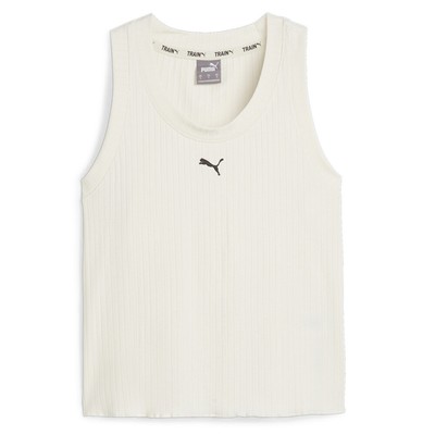 Модная спортивная майка с круглым вырезом от Puma Studio Unwind, женская бежевая повседневная майка Ath