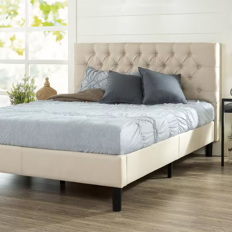 Misty Beige King Size Modern Style Comfort Sleep