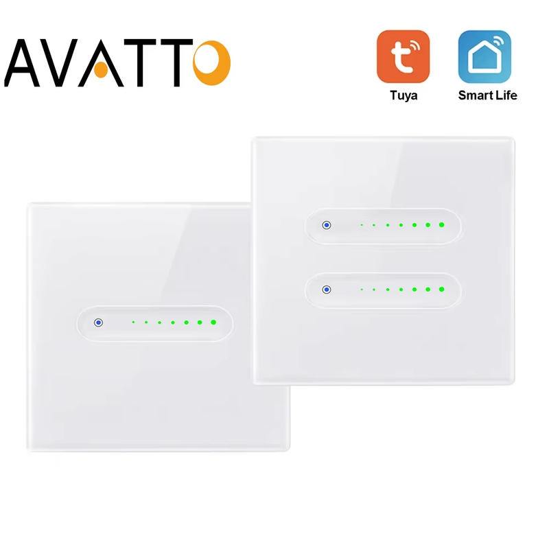 WiFi Smart Dimmer Switch,Groove design with Sliding Indicator Light,Support Brig