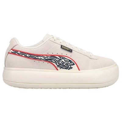 

Женские замшевые кроссовки Puma Year Of The Tiger Suede Mayu Off White Повседневная обувь 386360, Puma Year Of The Tiger Suede Mayu