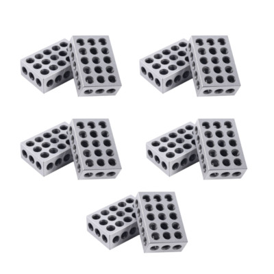 10pc 1-2-3'' Precision Blocks 23 Holes Set up Block Set 0.0001'' Matched Mill SALE