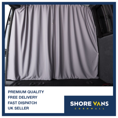 Fiat Ducato CAB DIVIDER Blackout Curtain GREY eBay