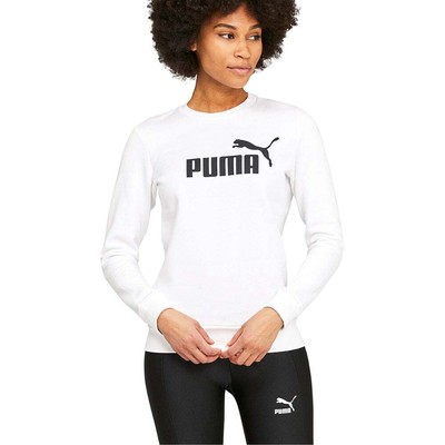 Puma Ess Logo Crew Fl женские белые 58678402