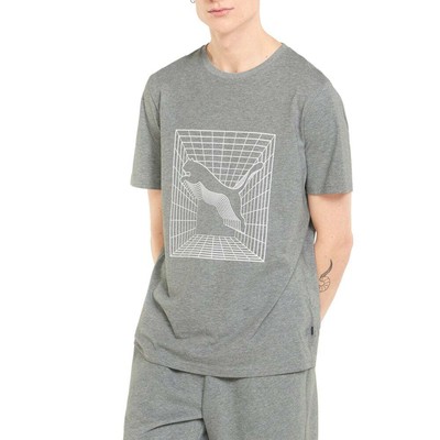 

Puma Cat Graphic Crew Neck Футболка с коротким рукавом Big Tall Mens Size  Casual, Grey, Puma Cat Graphic Crew Neck Short Sleeve T-Shirt Big Tall