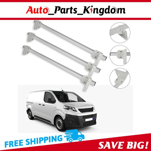 3Bar Ladder Roof Racks 60in For 13-18 Nissan NV200 2.0L Steel Waterproof White