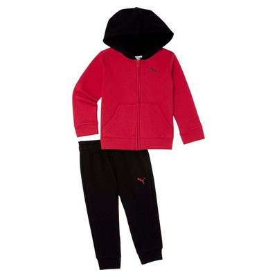 

Puma 2Pc Full Zip Hoodie - Joggers Set Повседневная верхняя одежда для мальчиков размера  85, Красный