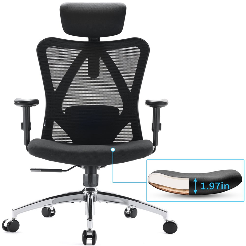 Adjustable Computer Desk Seat Lumbar Support