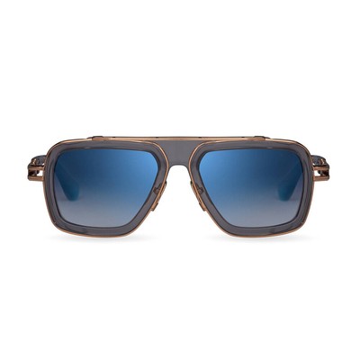 Pre-owned Dita Lxn-evo Dt Dts403 A-02 Crystal Grey/white Gold Metal Sunglasses Blue