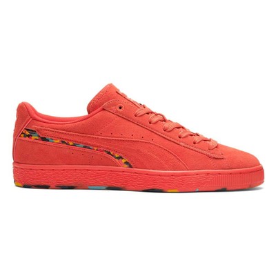 

Puma Suede Displaced Rubber Lace Up Mens Size 9 M Sneakers Повседневная обувь 3868560, Красный, Puma Suede Displaced Rubber Lace Up