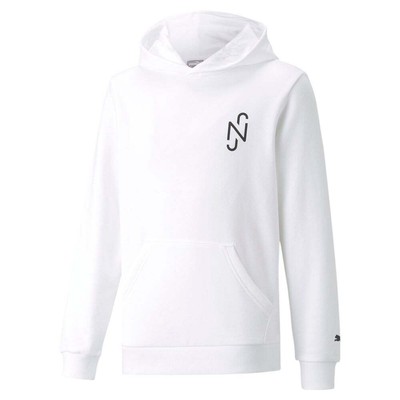 

Puma Nmj X Пуловер с капюшоном для мальчиков, белая повседневная верхняя одежда для мальчиков 605574-05, Белый