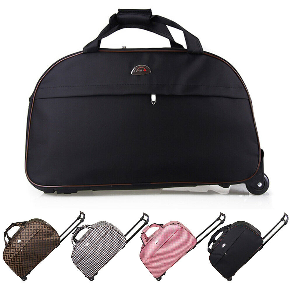 Duffle Bag 24" Rolling Wheeled Trolley Bag Tote Carry On Lug