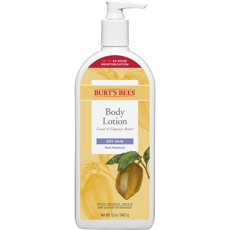 Body Lotion For Dry Skin With Cocoa And Cupuau, 12 Oz
