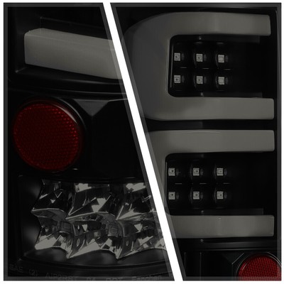 Black/Smoked*TRON LED BAR*3D Neon Tube Tail Light Lamp for 04-08 Ford F150/Lobo