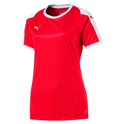 Джерси Puma Liga Logo Crew Neck Short Sleeve Women Red 703426-01