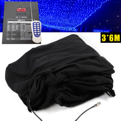 Star Stage Backdrop 20x10FT LED Star Curtain Background Starry Sky ~ DMX512 US