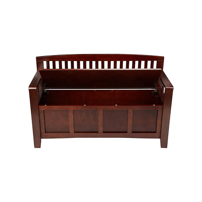 Storage Bench Hardwood Elegant Modern Style Home Decoration 32 x