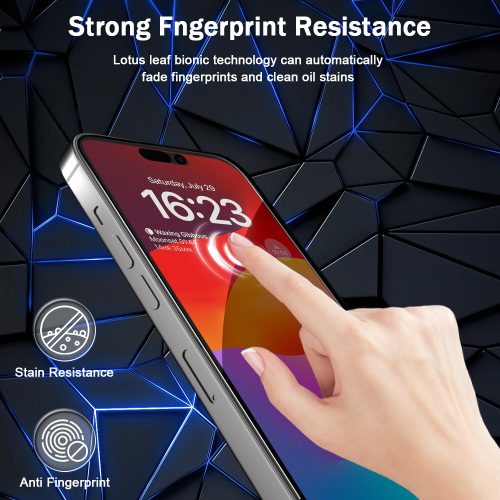 2x iPhone 15 14 13 12 11 Pro Max Privacy AntiSpy Tempered Glass Screen Protector