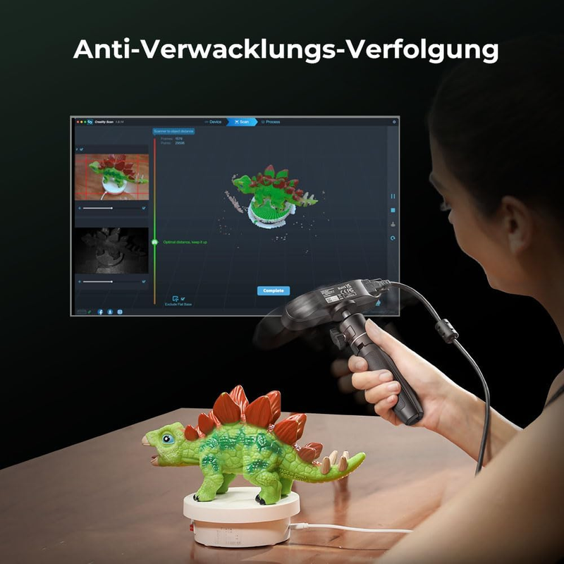 Creality 3D Scanner CR Ferret SE for 3D Printing Handheld with Manual Turntable