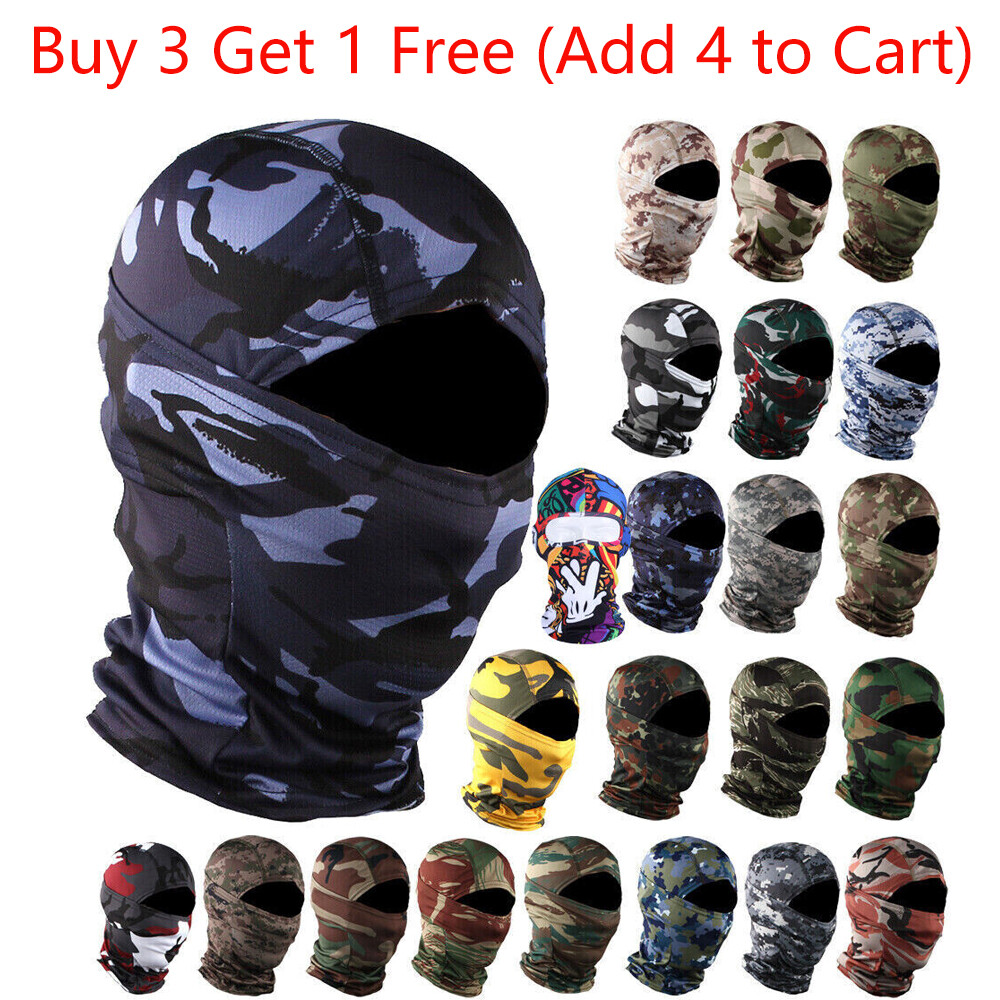 Camo Full Face Mask Tactical Balaclava Face Mask Camouflage Military Face Cover