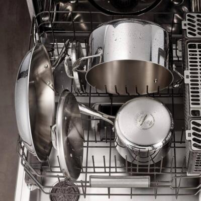 Grill Pan 18/10 Stainless Steel Gourmet Tri-Ply Clad 11 in Width Dishwasher-Safe