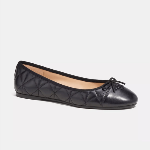 COACH ALINA LEATHER BALLET ブラック COACH ALINA LEATHER BALLET ブラック Coach Alina Ballet Flat