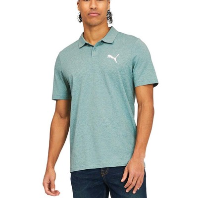 

Рубашка поло с коротким рукавом Puma Essentials Heather Logo мужская повседневная 588511-50, Синий, Puma Essentials Heather Logo Short Sleeve Polo Shirt