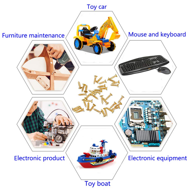 Small Screws Phillips Flat Head Cross Self Tapping Tiny Screw Cabinet Electronic
