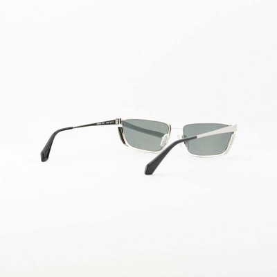 Pre-owned Off-white Oeri119s24met0017207 Richfield Silver Sunglasses In Gray