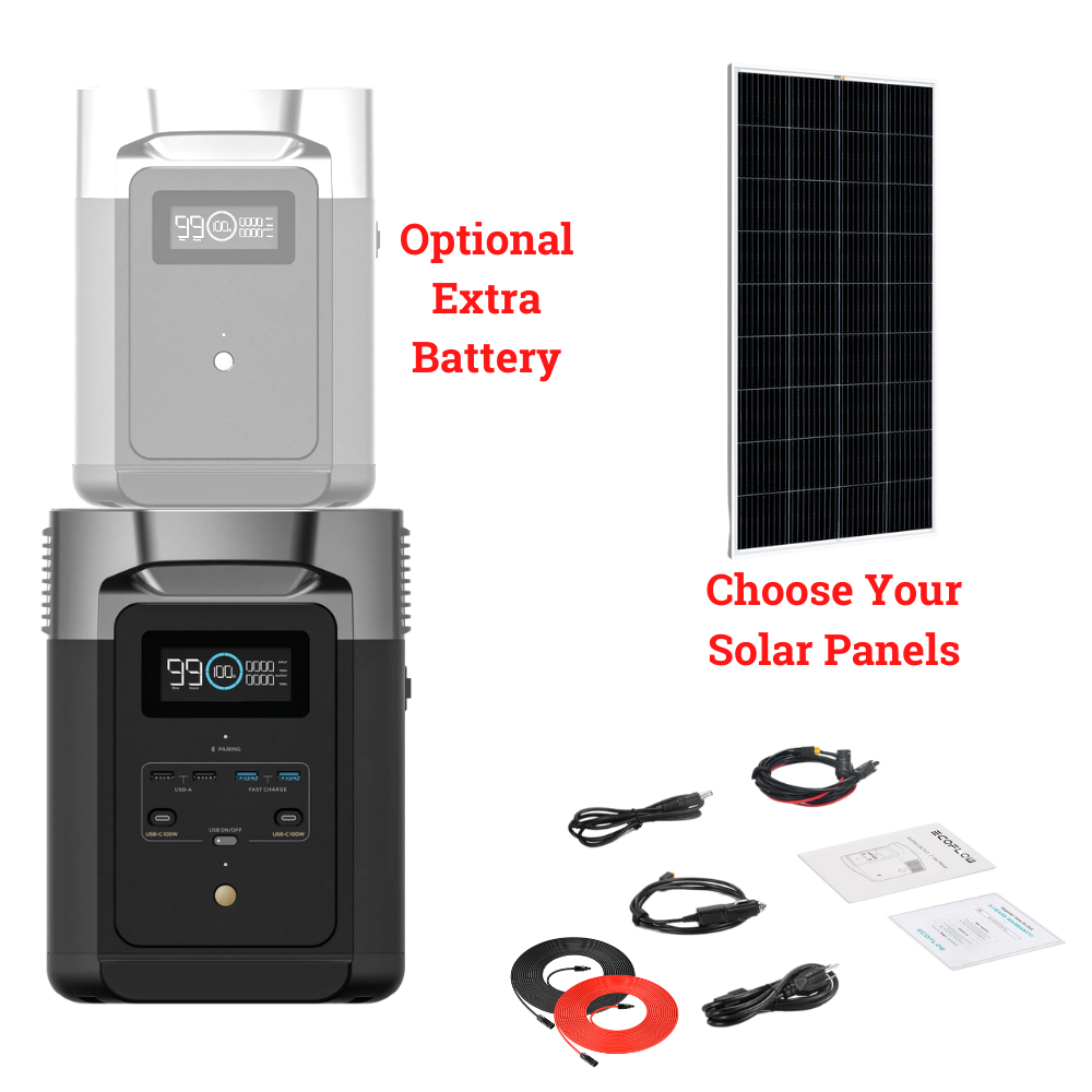 Kit | Ecoflow Delta 2 + Solar Panels Complete Solar Generator