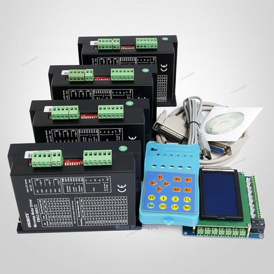 CNC Kit 4 Axis Standard Breakout Board & Stepper Drivers Nema 34, Nema 42