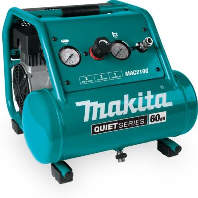 2 Gal. 1 Hp Oil-free Quiet Portable Corded Steel