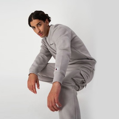 

Champion Rib Neck Heavy Fleece Crewneck Мужские серые, Grey