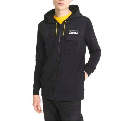 

Puma Pl Turbo Full Zip Jacket Мужская черная повседневная спортивная верхняя одежда 53377401, Черный, Puma Pl Turbo Full Zip Jacket