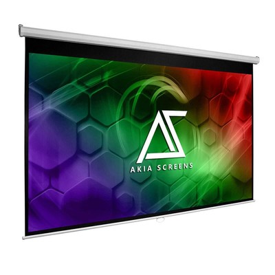 100 inch Projector Screen Pull Down Manual B 4:3 or 92'' 16:9, 95'' 16:10 8K 4K...