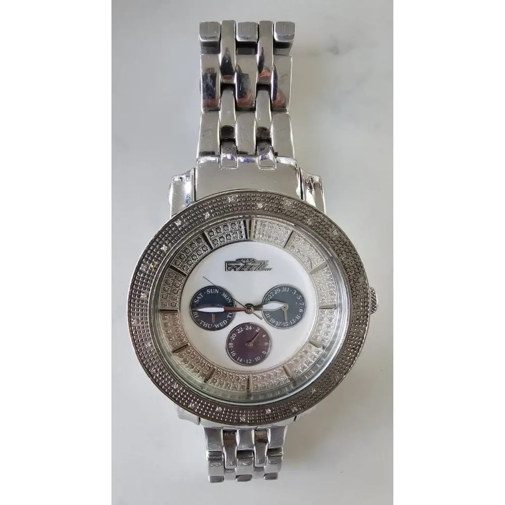 FREEZE Silver-Tone Multi-Dial Stainless Steel Watch - In Working Condition