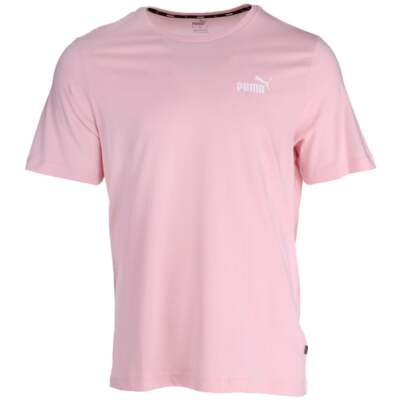 

Женская футболка с короткими рукавами и круглым вырезом Puma Ess, размер , спортивная, Casua, Розовый