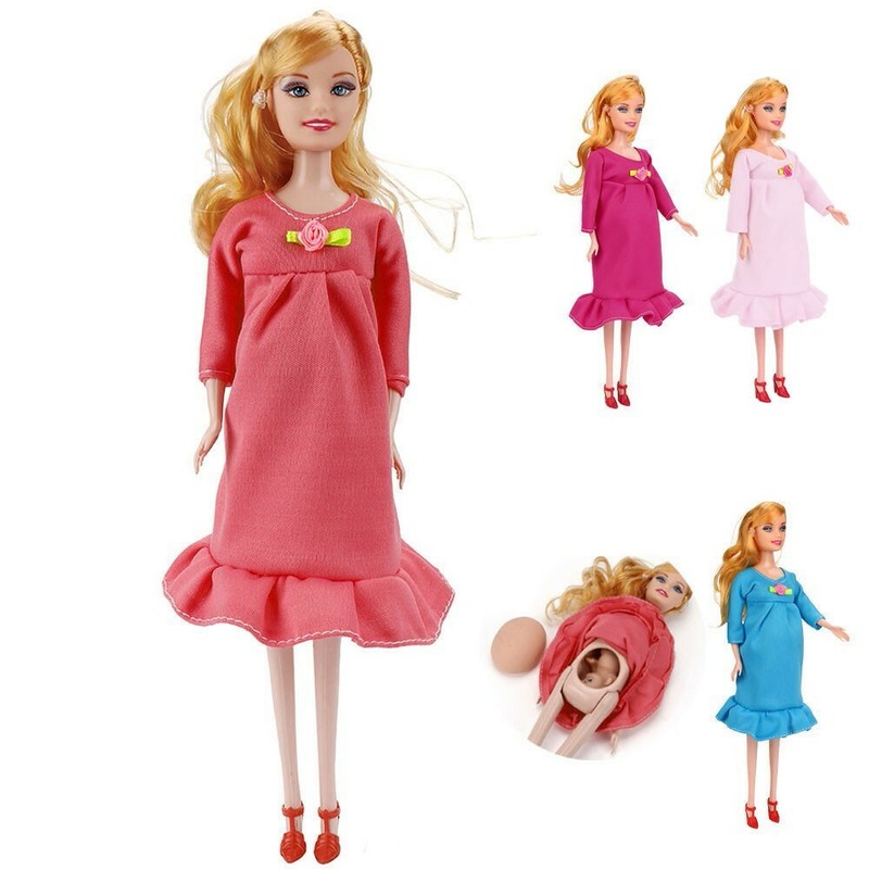Christmas gift children's novelty creative toy Barbie pregna