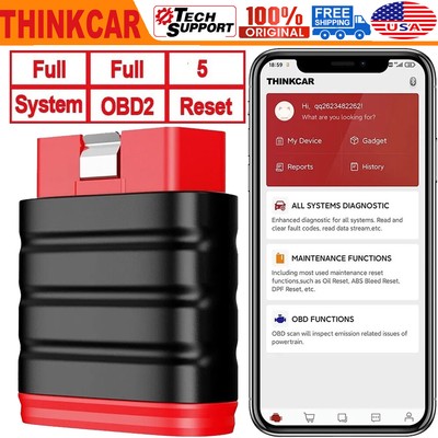ThinkCar Thinksafe OBD2 Scanner Full System Oil/SAS/ABS/EPB Car Diagnostic Tool
