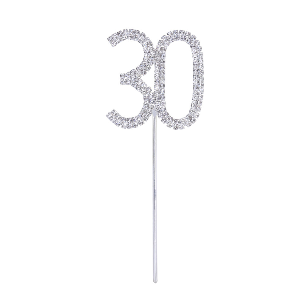 30th Birthday Decorations Rhinestone Diamond Cake Decor Cake