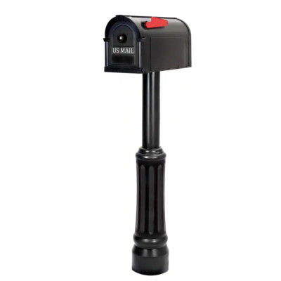 Madison Mailbox and Post Kit, Black