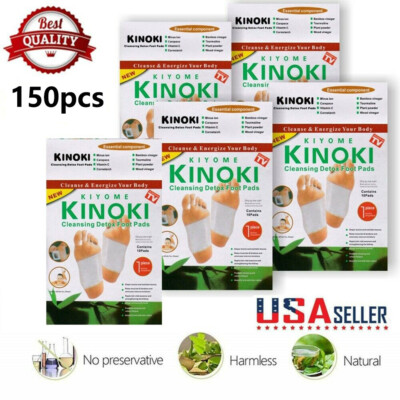 150Pcs Premium Detox Foot Pads Organic Herbal Cleansing Patches with BOX Gifts