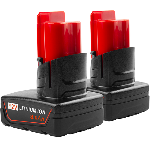 2Pack For Milwaukee 48-11-2460 for M12 LITHIUM 8.0Ah Extended Capacity Battery
