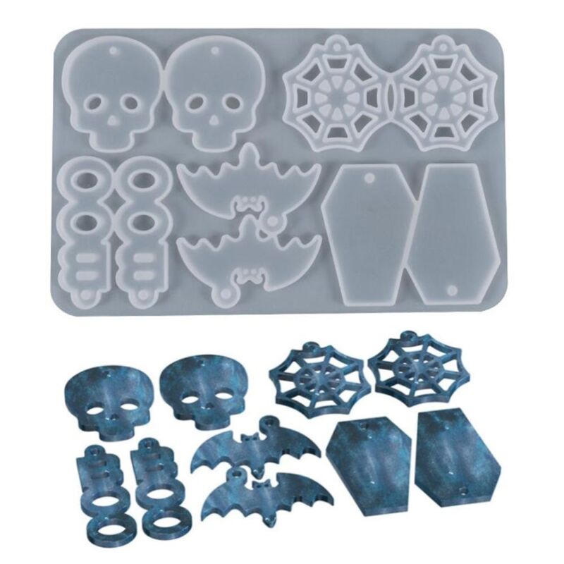 Earrings Pendants Silicone Molds - Halloween Skull Epoxy Mold Resin Making Suppl