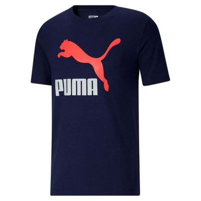 

Puma Classics Logo Футболка с круглым вырезом и короткими рукавами Мужские синие повседневные топы 53325386, Синий, Puma Classics Logo Crew Neck Short Sleeve T-Shirt