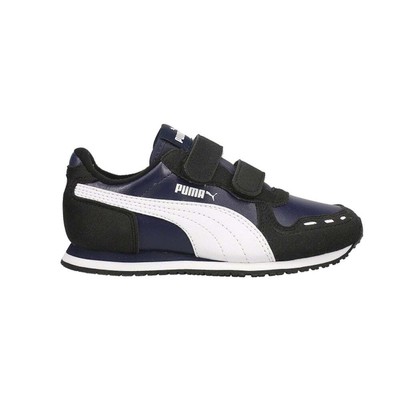 

Кроссовки Puma Cabana Racer Sl без шнурков для новорожденных мальчиков размер 2,5 м повседневная обувь 36073, Black;blue, Puma Cabana Racer Sl Slip On Infant
