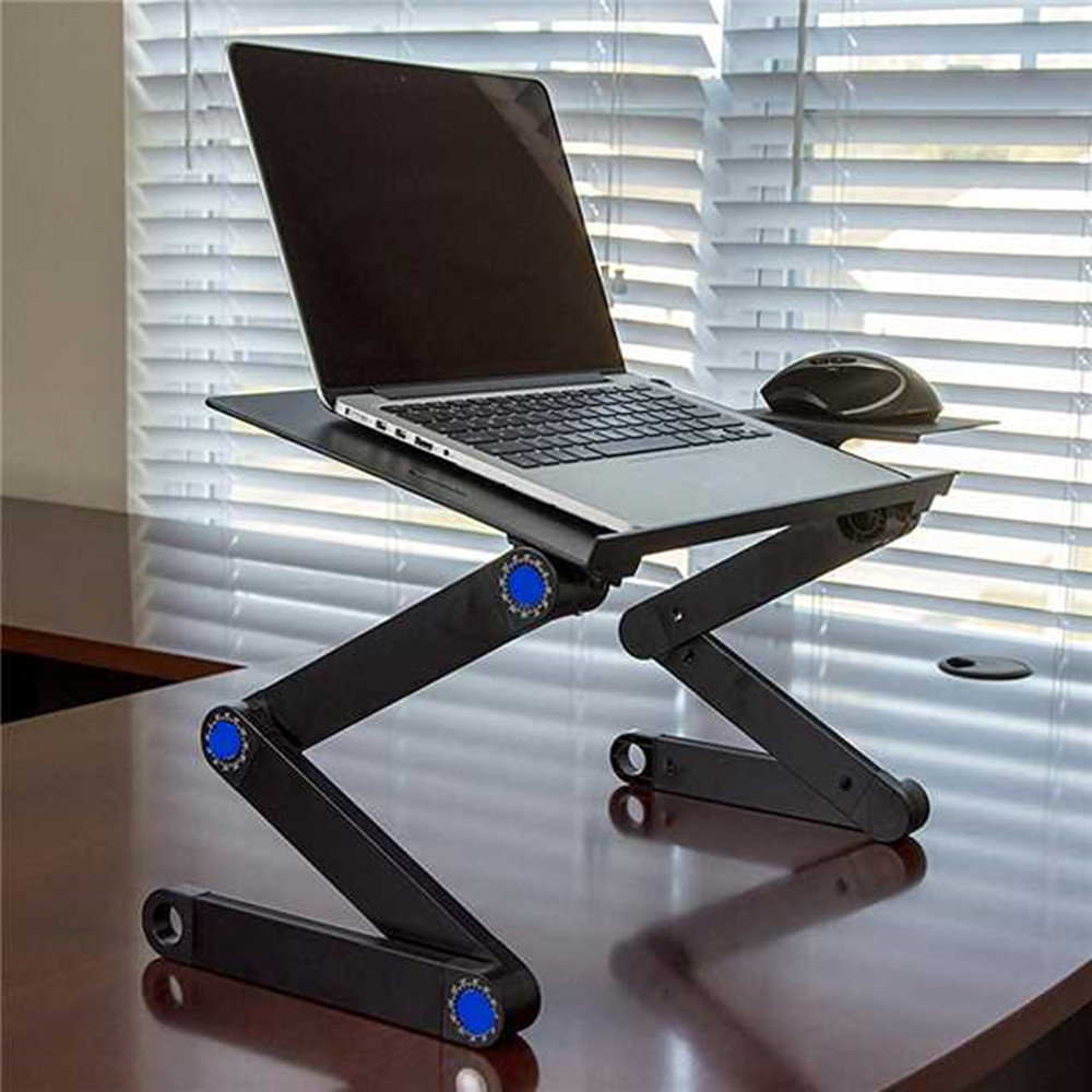 Folding Laptop Desk Table Bed Adjustable Portable Computer Stand