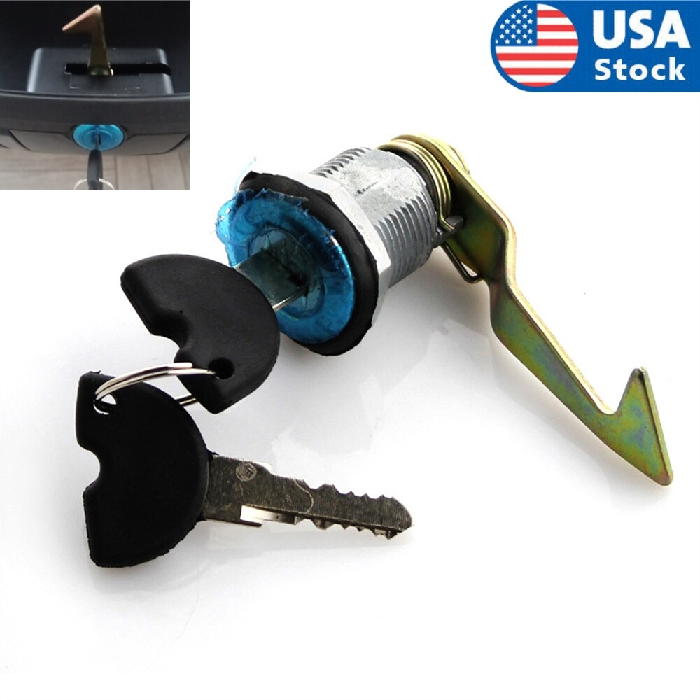 Motorcycle Tail Box Lock Rear Trunk Replacement with 2 Keys (USA)
