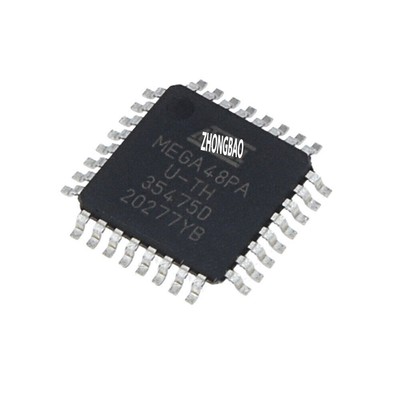 2PCS ATMEGA48 TQFP32 MCU 8-Bit ATmega AVR RISC 4KB   2.5V/3.3V/5V 32-Pin #F11